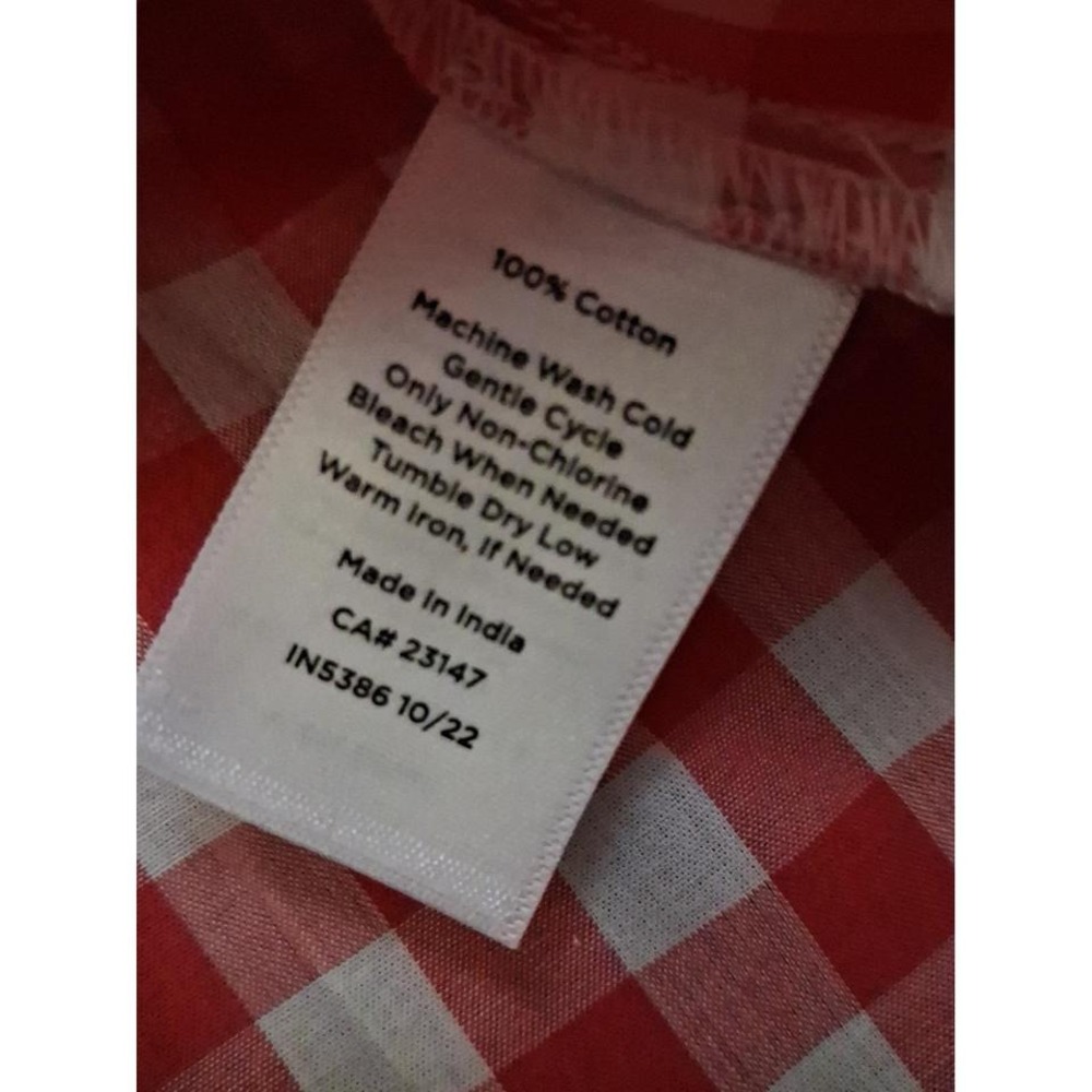 Womens Talbots Gingham Button Down Long Sleeve Casual Shirt - Picture 6 of 7